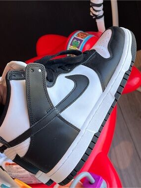 Nike Black and White High-Top Sneakers